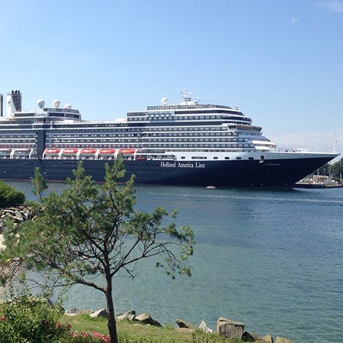 Mid-size cruise ship